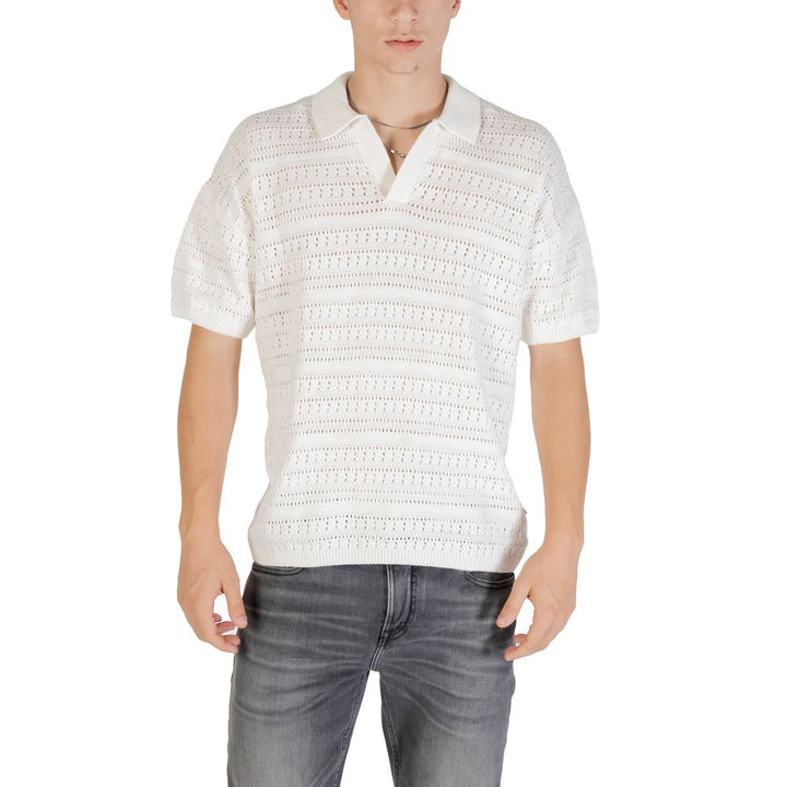 Only &amp; Sons White Cotton Shortsleeve Shirt