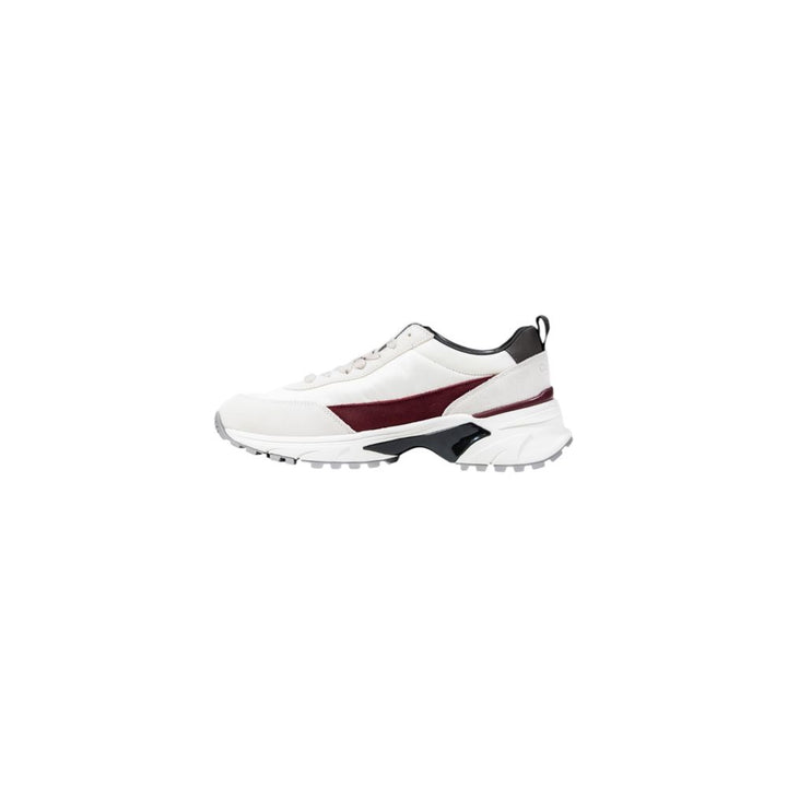 Calvin Klein Cream Suede Leather Chunky Sneakers