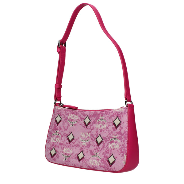MCM - Pink Fabric Crossbody Bag