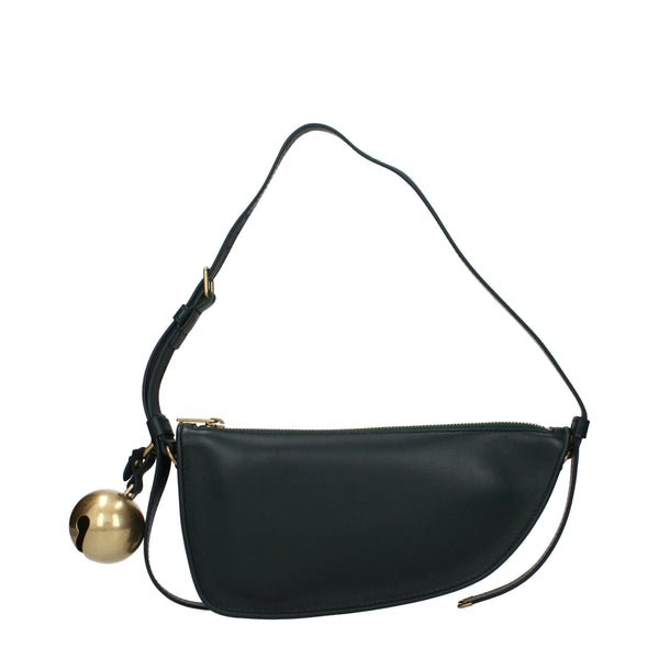 Burberry - Green Leather Shoulder Bag