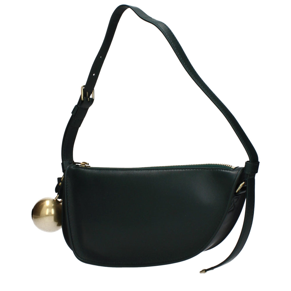 Burberry - Green Leather Shoulder Bag