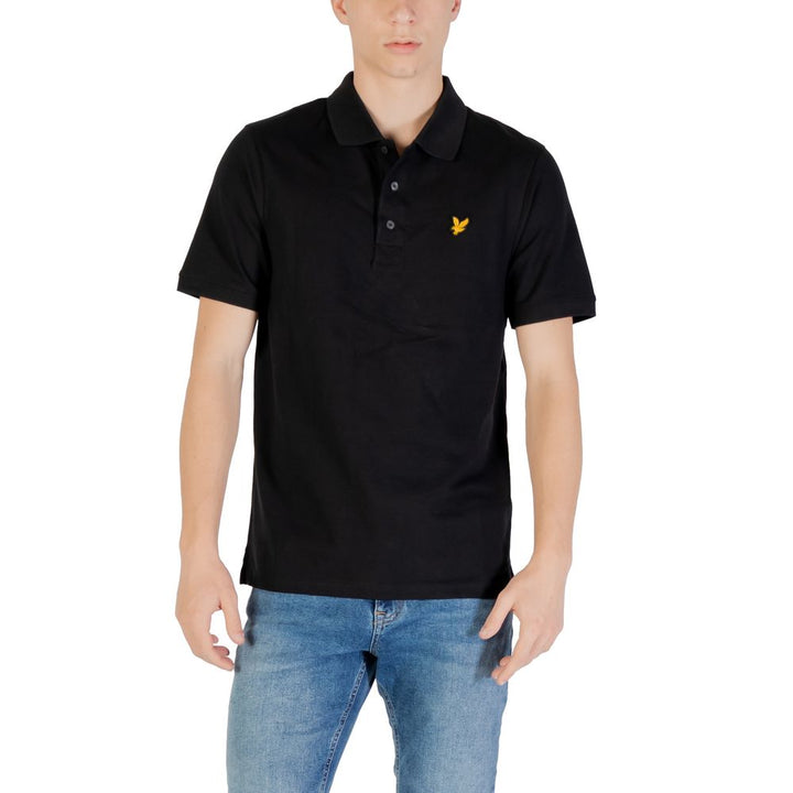 Lyle &amp; Scott Black Cotton Polo Shirt