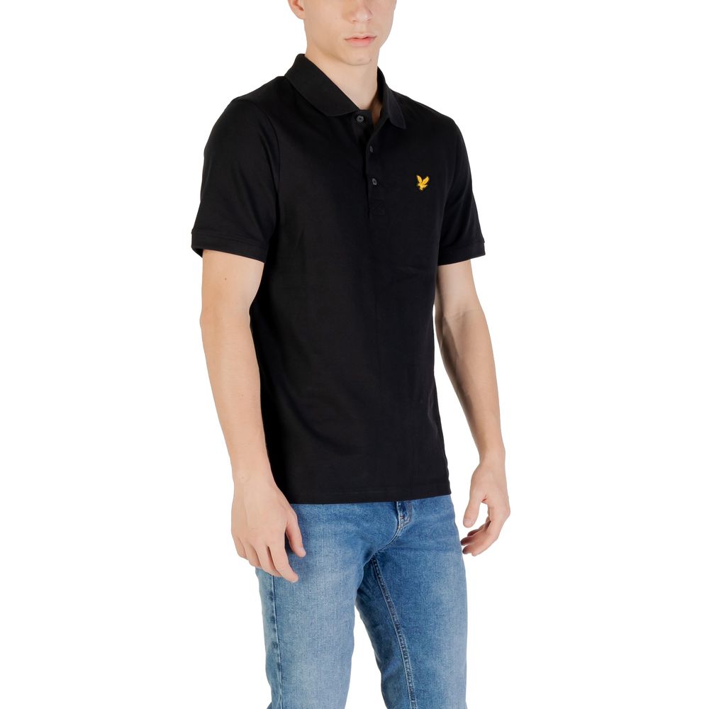 Lyle &amp; Scott Black Cotton Polo Shirt