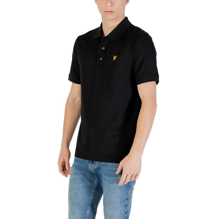 Lyle &amp; Scott Black Cotton Polo Shirt