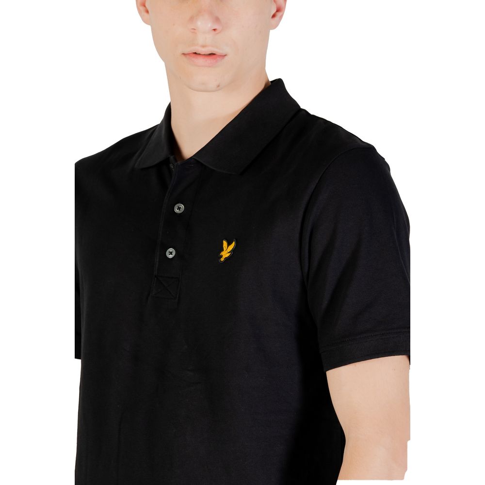 Lyle &amp; Scott Black Cotton Polo Shirt