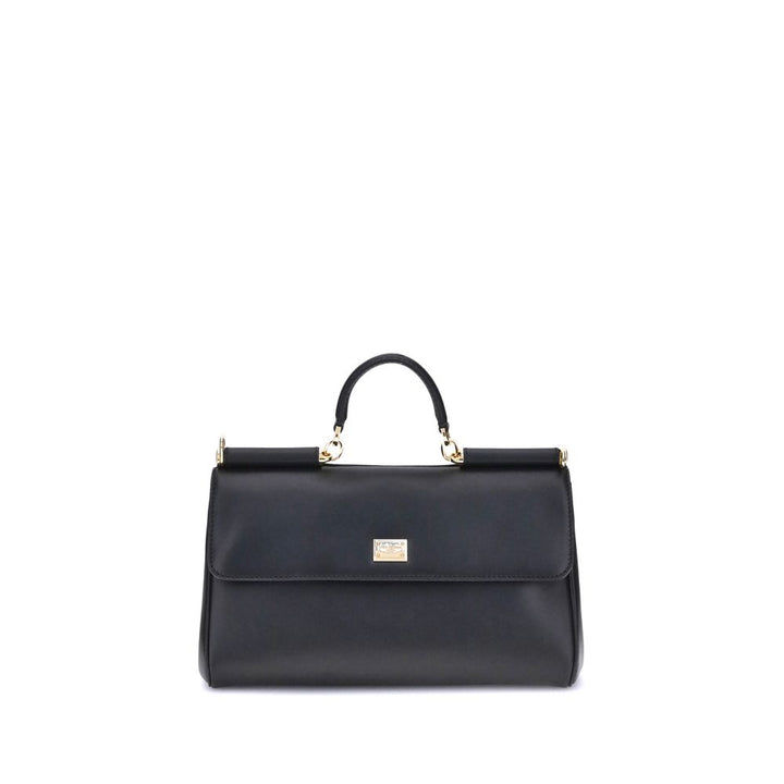 Dolce &amp; Gabbana Black Calf Leather Bos Taurus Shoulder Bag