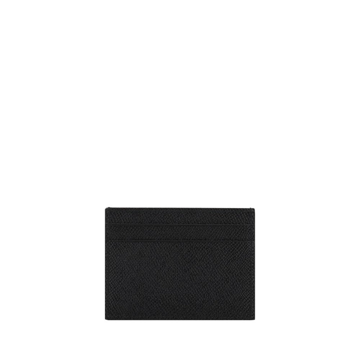 Dolce &amp; Gabbana Black Calf Leather Bos Taurus Wallet