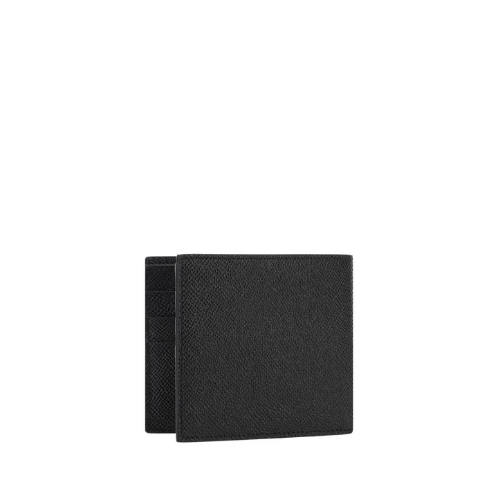 Dolce &amp; Gabbana Black Calf Leather Bos Taurus Wallet