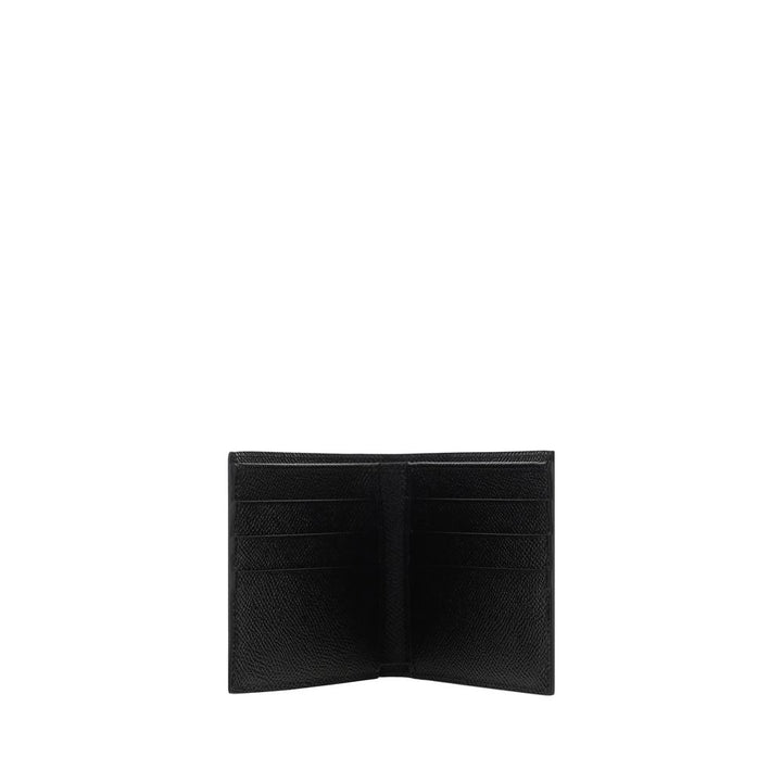 Dolce &amp; Gabbana Black Calf Leather Bos Taurus Wallet