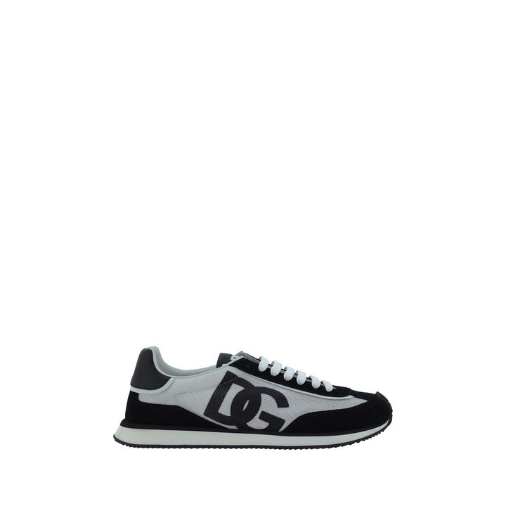 Dolce &amp; Gabbana White Fabric Athletic Sneakers