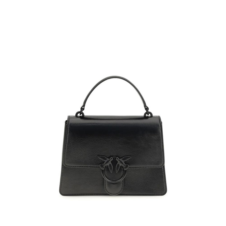 PINKO - Black Lamb Ovis Aries Handbag