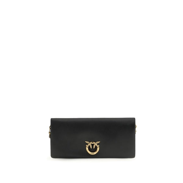 PINKO - Black Calf Leather Bos Taurus Clutch Bag