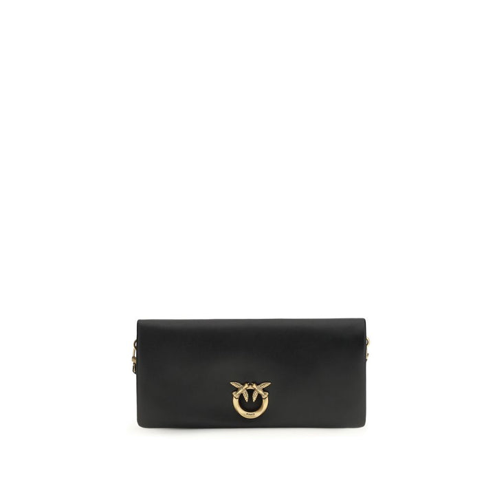 PINKO - Black Calf Leather Bos Taurus Clutch Bag