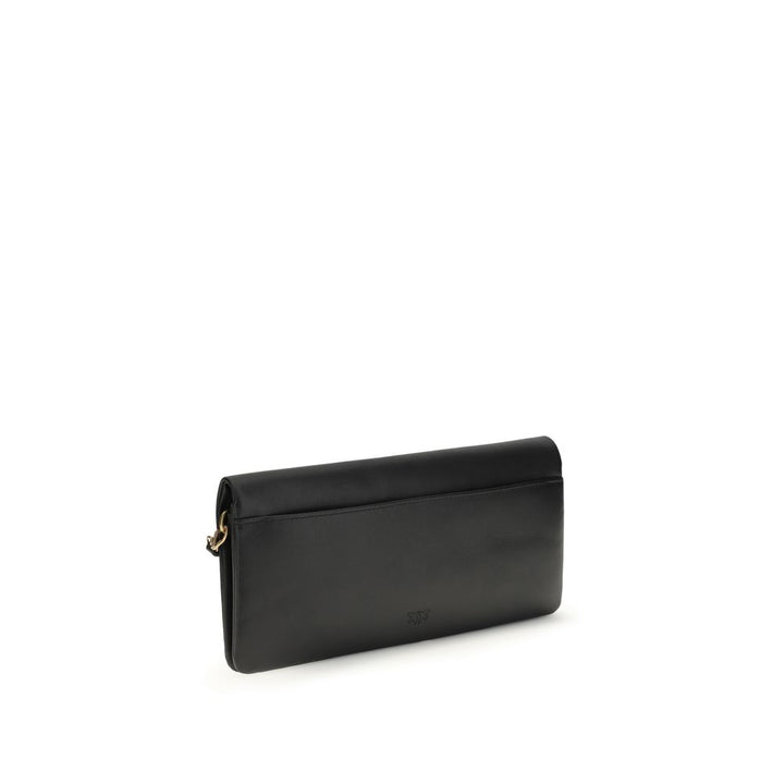 PINKO - Black Calf Leather Bos Taurus Clutch Bag