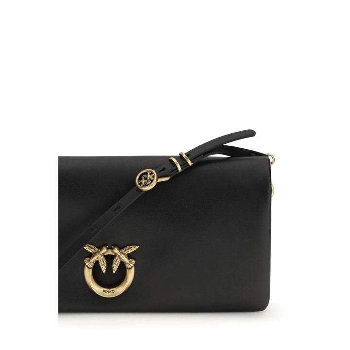 PINKO - Black Calf Leather Bos Taurus Clutch Bag