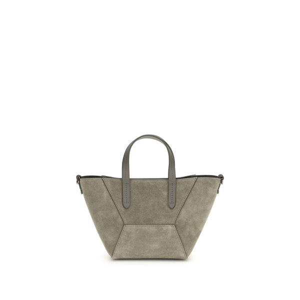 Brunello Cucinelli - Brown Calf Leather Bos Taurus Shoulder Bag