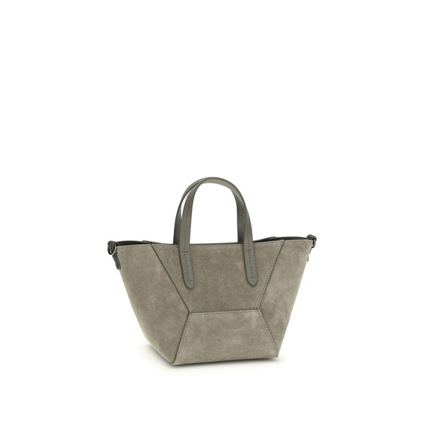 Brunello Cucinelli - Brown Calf Leather Bos Taurus Shoulder Bag