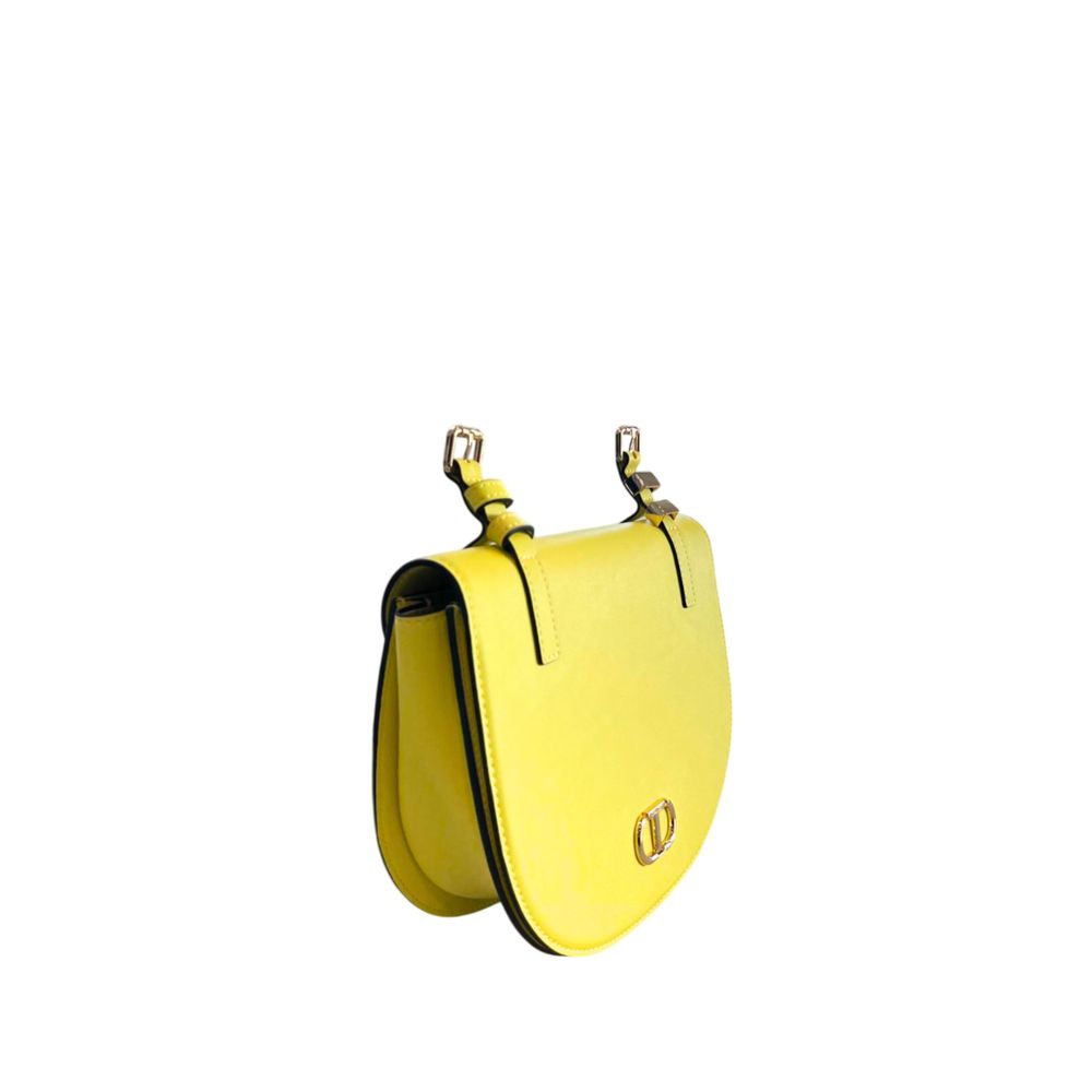Twinset - Yellow PU Women Crossbody Bag