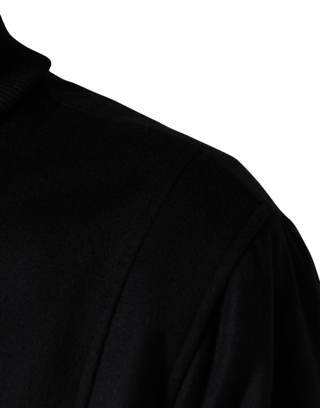Dolce &amp; Gabbana Black Cashmere Knitted Button Down Jacket