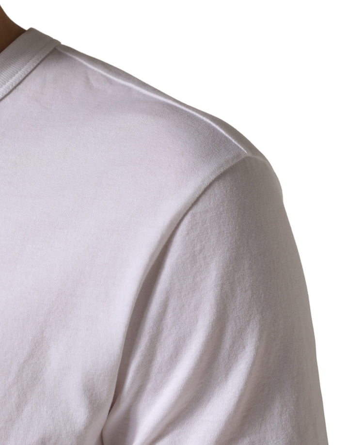 Dolce &amp; Gabbana White DG Cherries Cotton Crew Neck  T-shirt