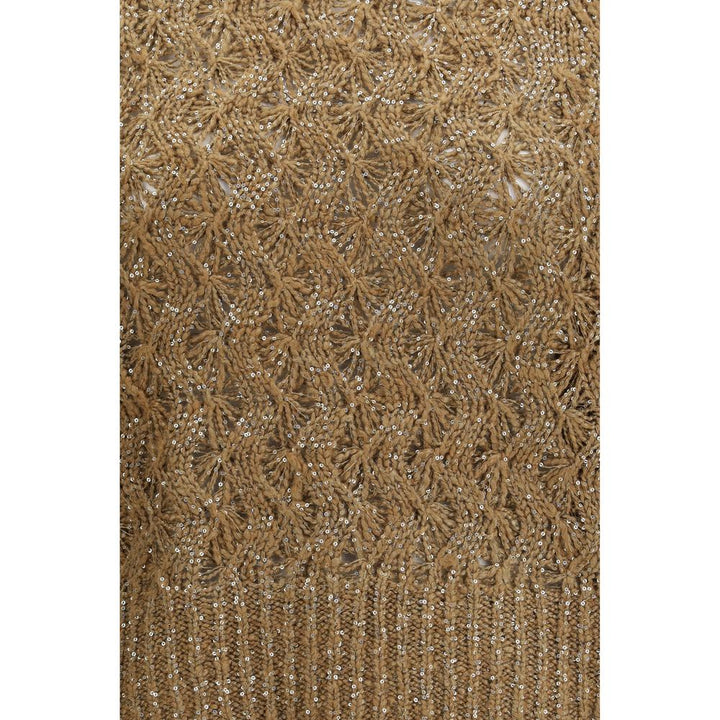 Brunello Cucinelli Beige Silk Sweatshirt