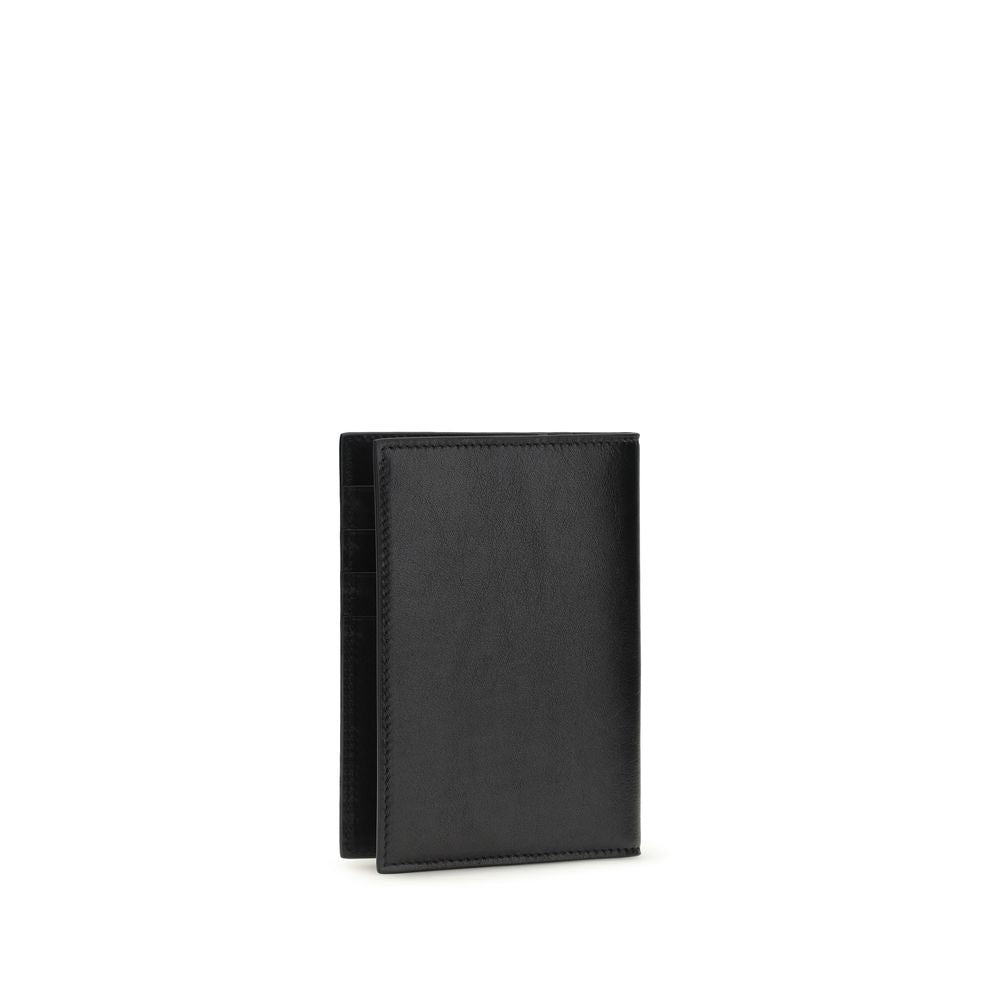 Dolce &amp; Gabbana Black Calf Leather Bos Taurus Wallet