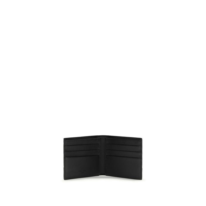 Dolce &amp; Gabbana Black Calf Leather Bos Taurus Wallet