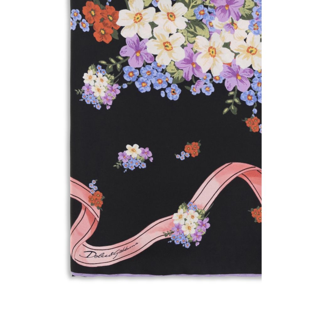 Dolce &amp; Gabbana Multicolor Silk Scarf