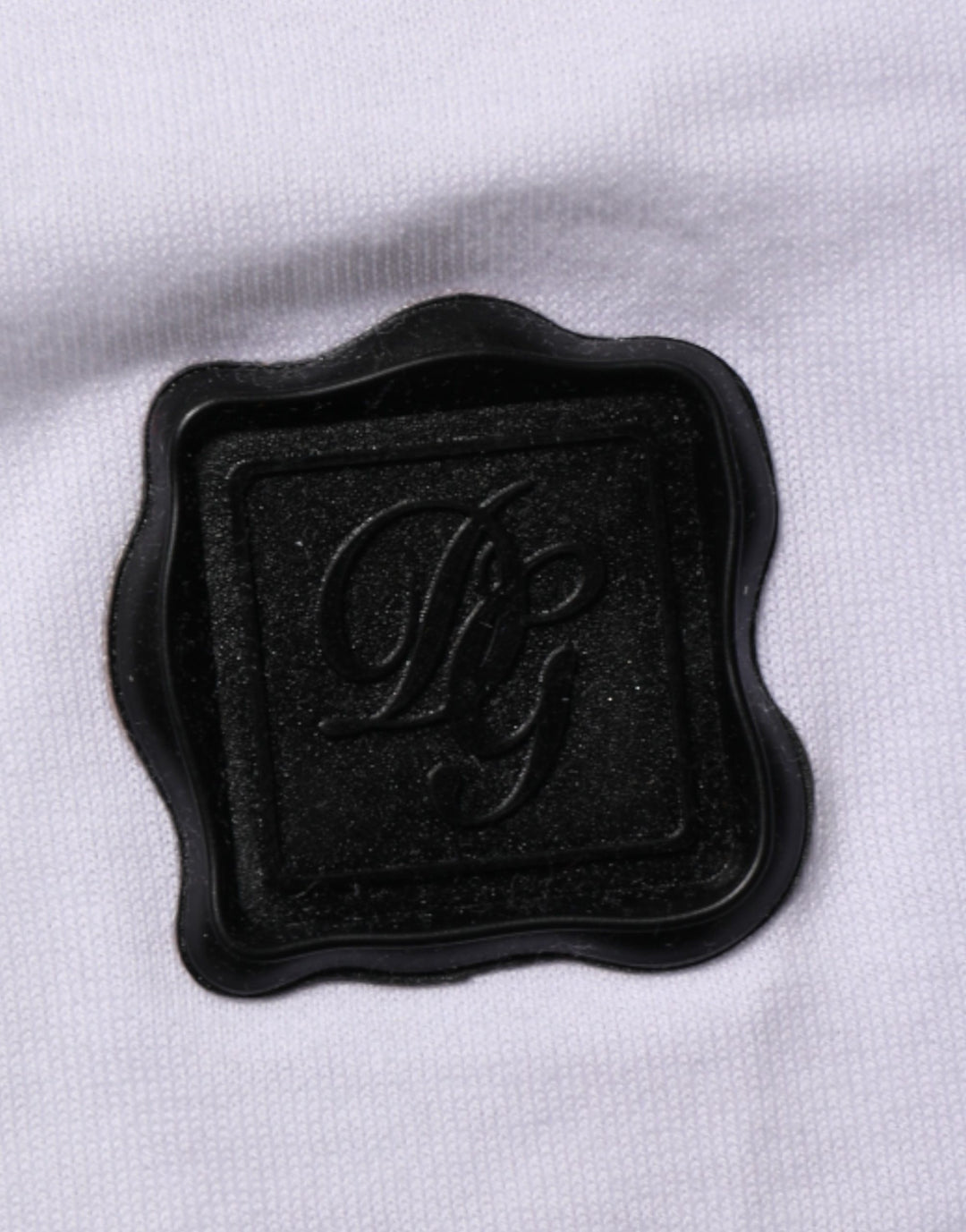 Dolce &amp; Gabbana White Logo Patch Cotton Crew Neck T-shirt