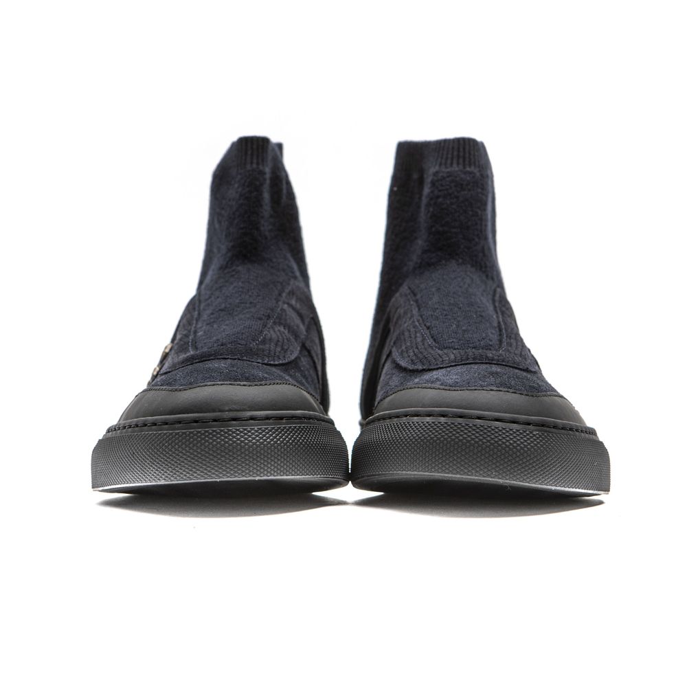 Mr&amp;Mrs Italy Blue Leather Womens Ankle Boot