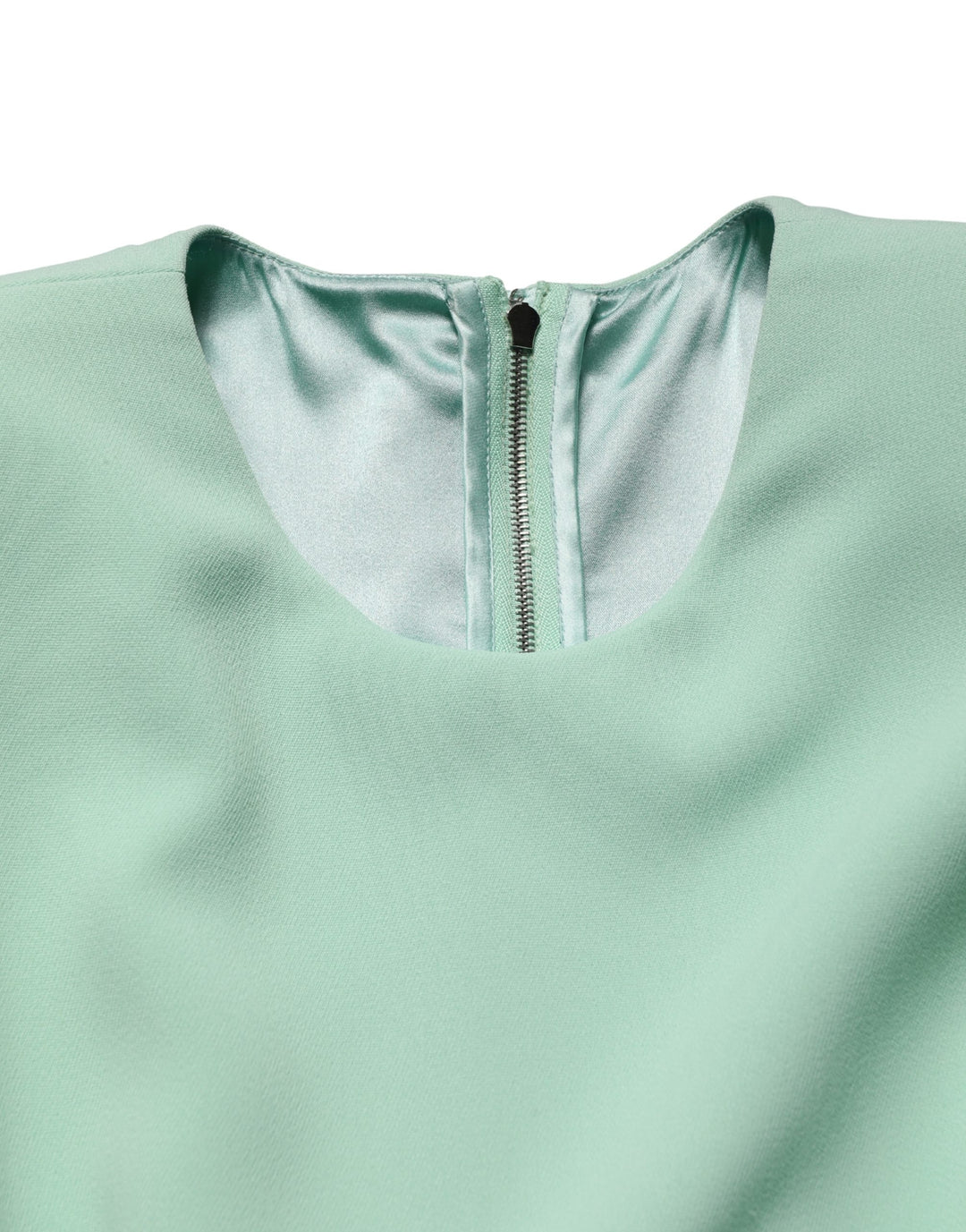 Dolce &amp; Gabbana Green Viscose Long Sleeves Long Gown Dress
