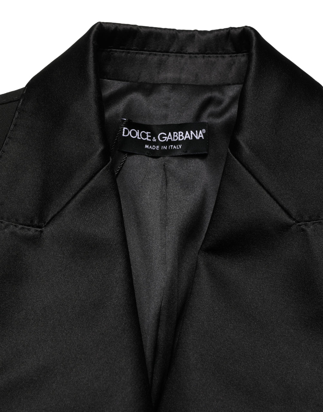 Dolce &amp; Gabbana Black Wool Single Breasted Blazer Jacket