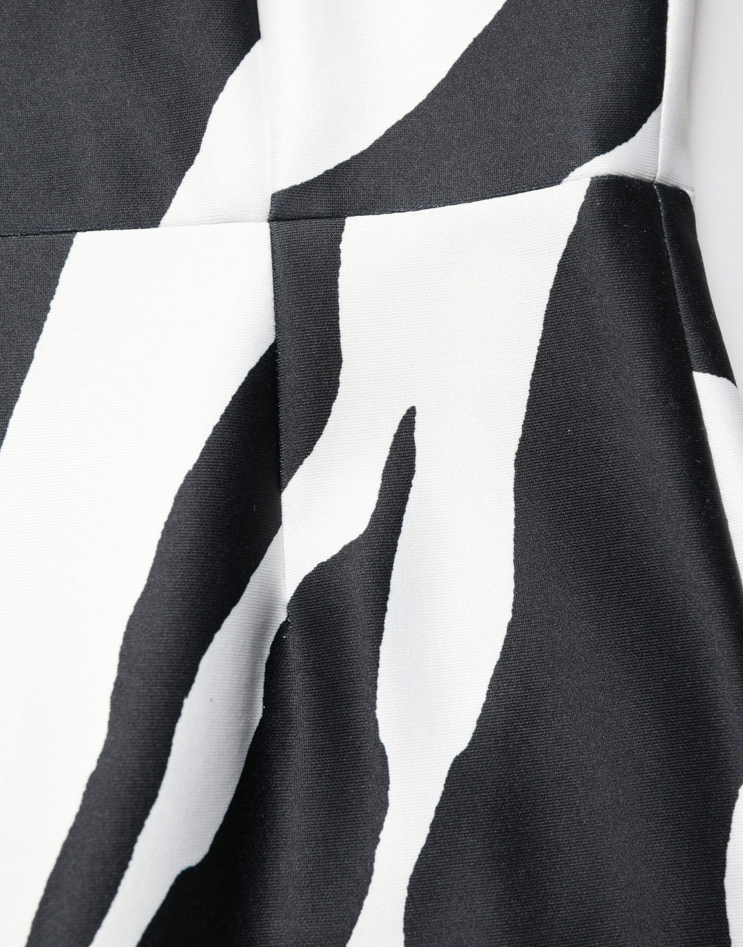 Dolce &amp; Gabbana Black White Polyester Zebra Pattern Jumpsuit