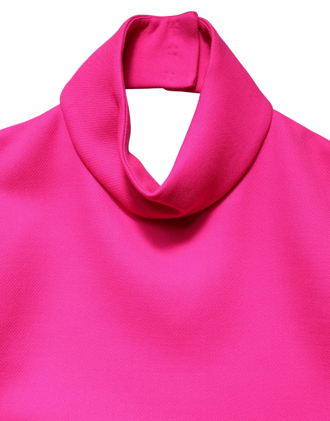 Dolce &amp; Gabbana Hot Pink Wool Backless Sleeveless Tank Top
