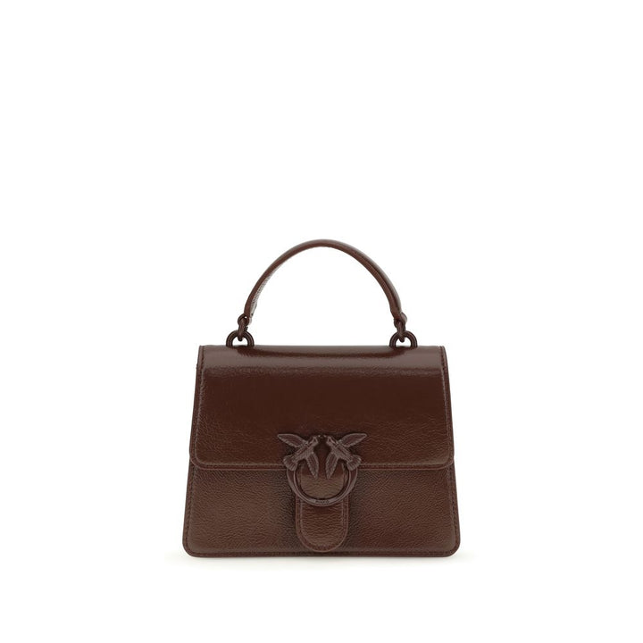 PINKO - Brown Goatskin Handbag