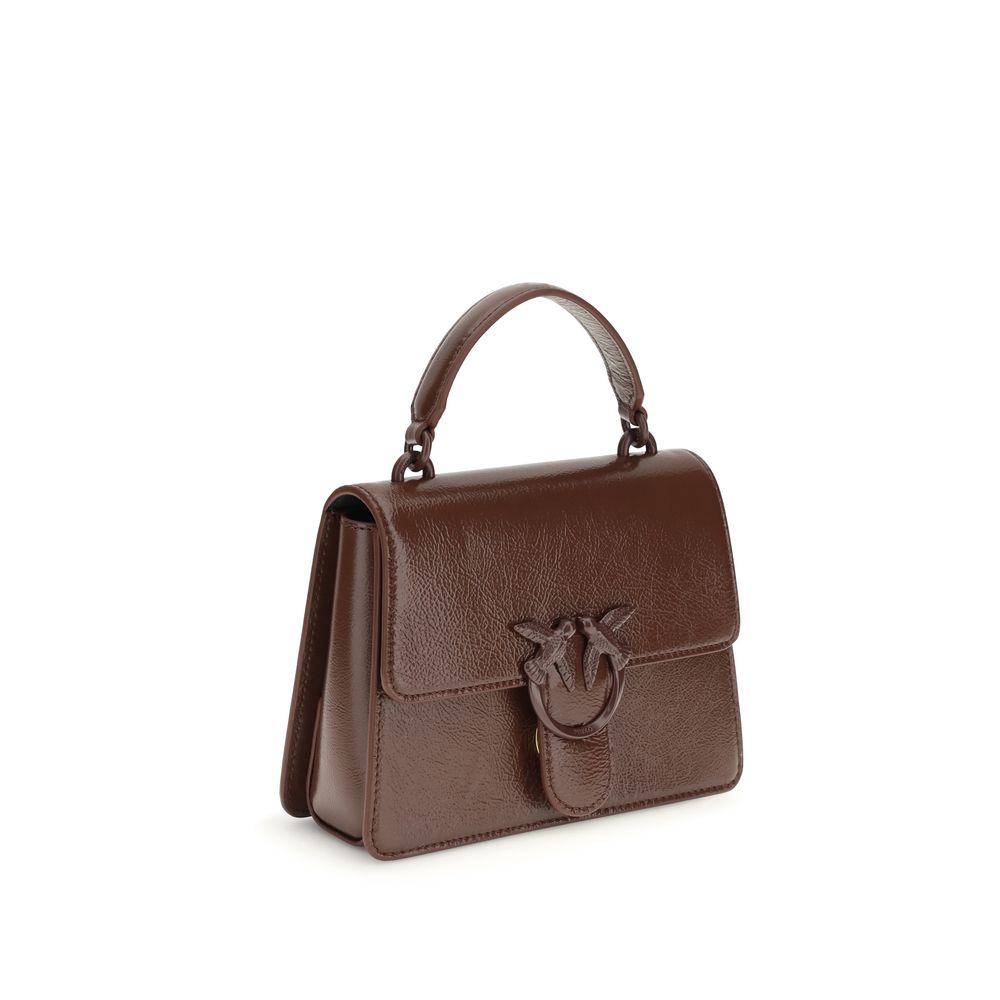 PINKO - Brown Goatskin Handbag