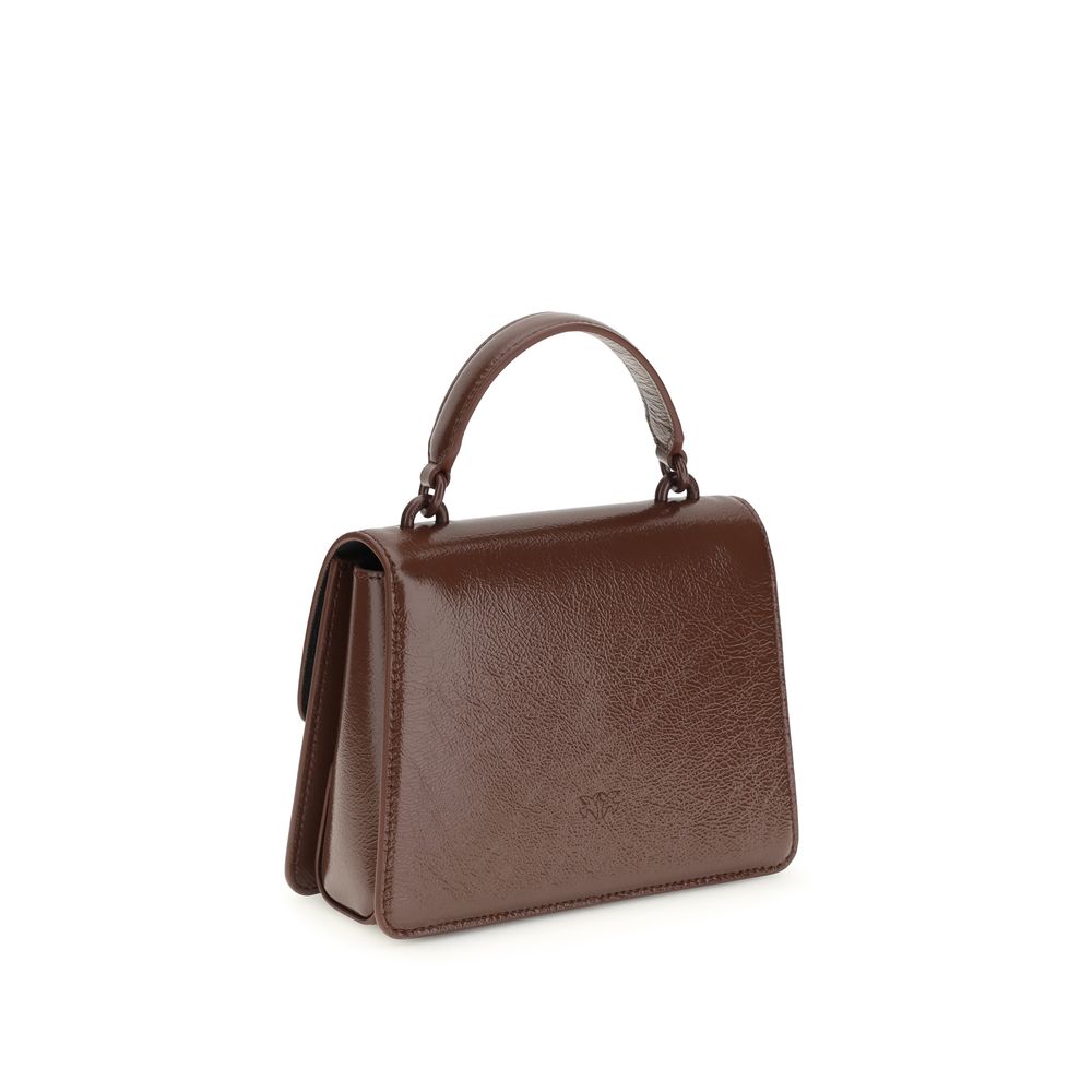 PINKO - Brown Goatskin Handbag