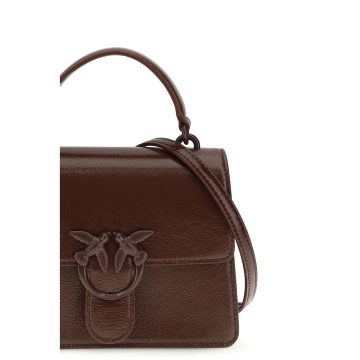 PINKO - Brown Goatskin Handbag