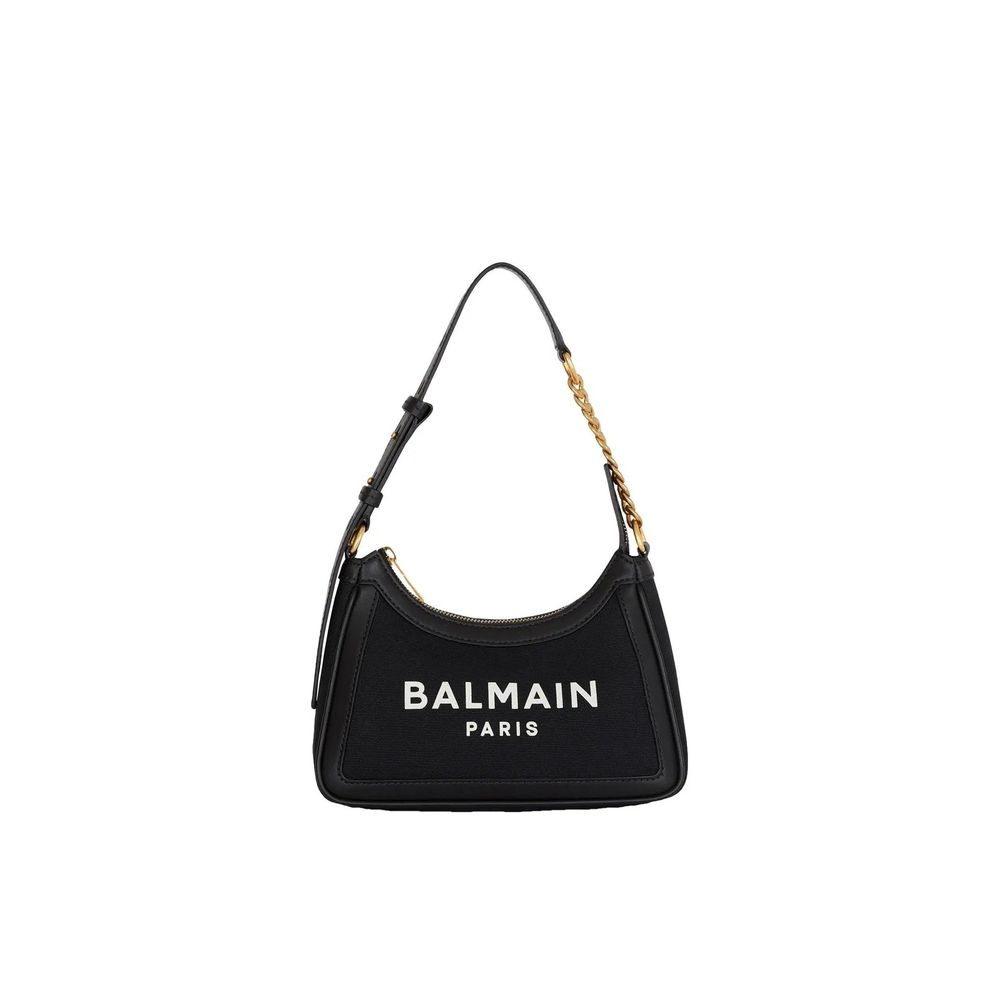 Balmain - Black Cotton Shoulder Bag