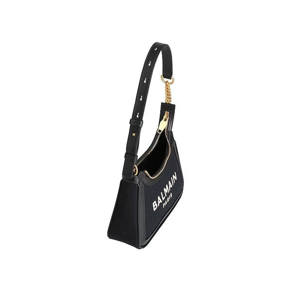 Balmain - Black Cotton Shoulder Bag