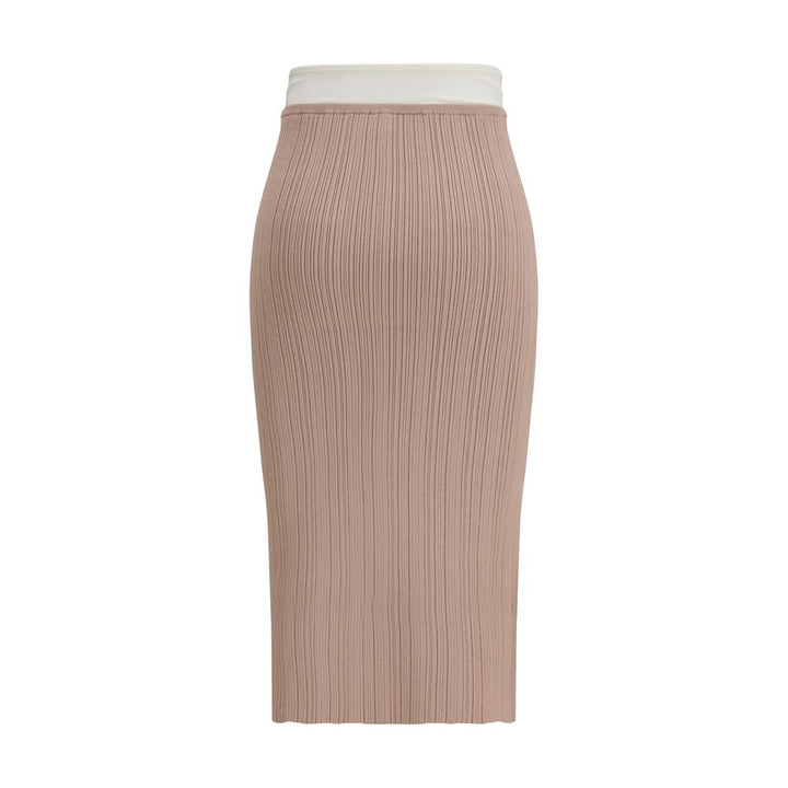 Diesel Multicolor Viscose Midi Skirt