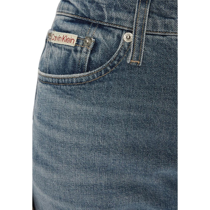 Calvin Klein Jeans Blue Cotton Skinny Jeans