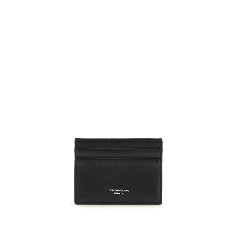Dolce &amp; Gabbana Black Cotton Wallet