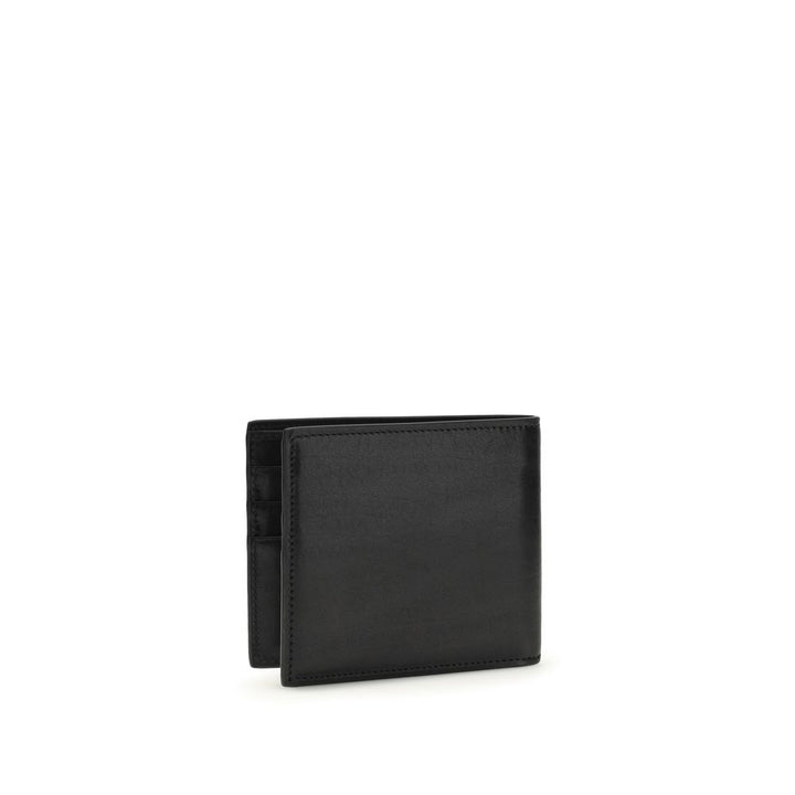 Dolce &amp; Gabbana Black Calf Leather Bos Taurus Wallet