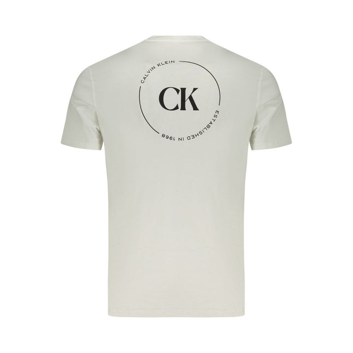 Calvin Klein Bianco Cotton Men T-Shirt