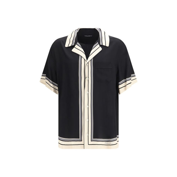 Dolce &amp; Gabbana Multicolor Silk Shortsleeve Shirt