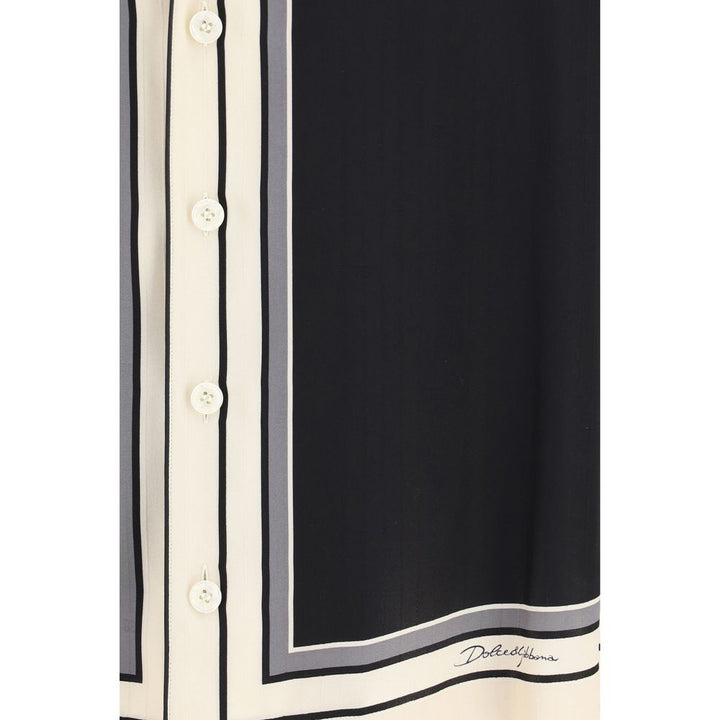 Dolce &amp; Gabbana Multicolor Silk Shortsleeve Shirt
