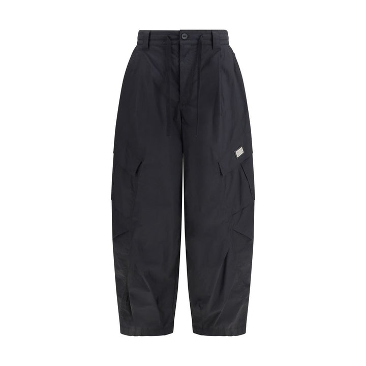 Dolce &amp; Gabbana Black Cotton Cargo Pants