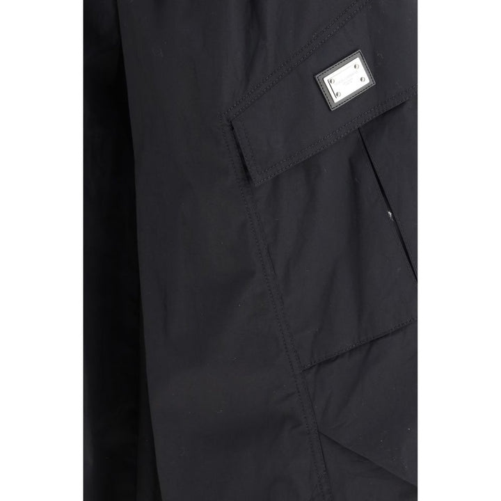 Dolce &amp; Gabbana Black Cotton Cargo Pants