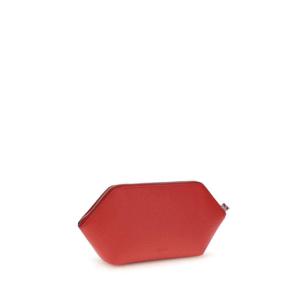 Ganni - Multicolor Recycled Leather Clutch Bag